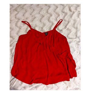 Lipstick Red Top with Ruffle Torrid 2